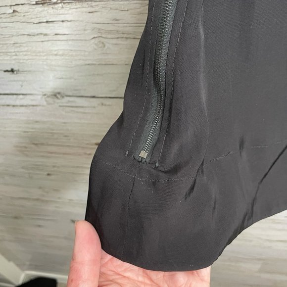 Prada black blouse bow top size 40 /6 - Picture 9 of 12